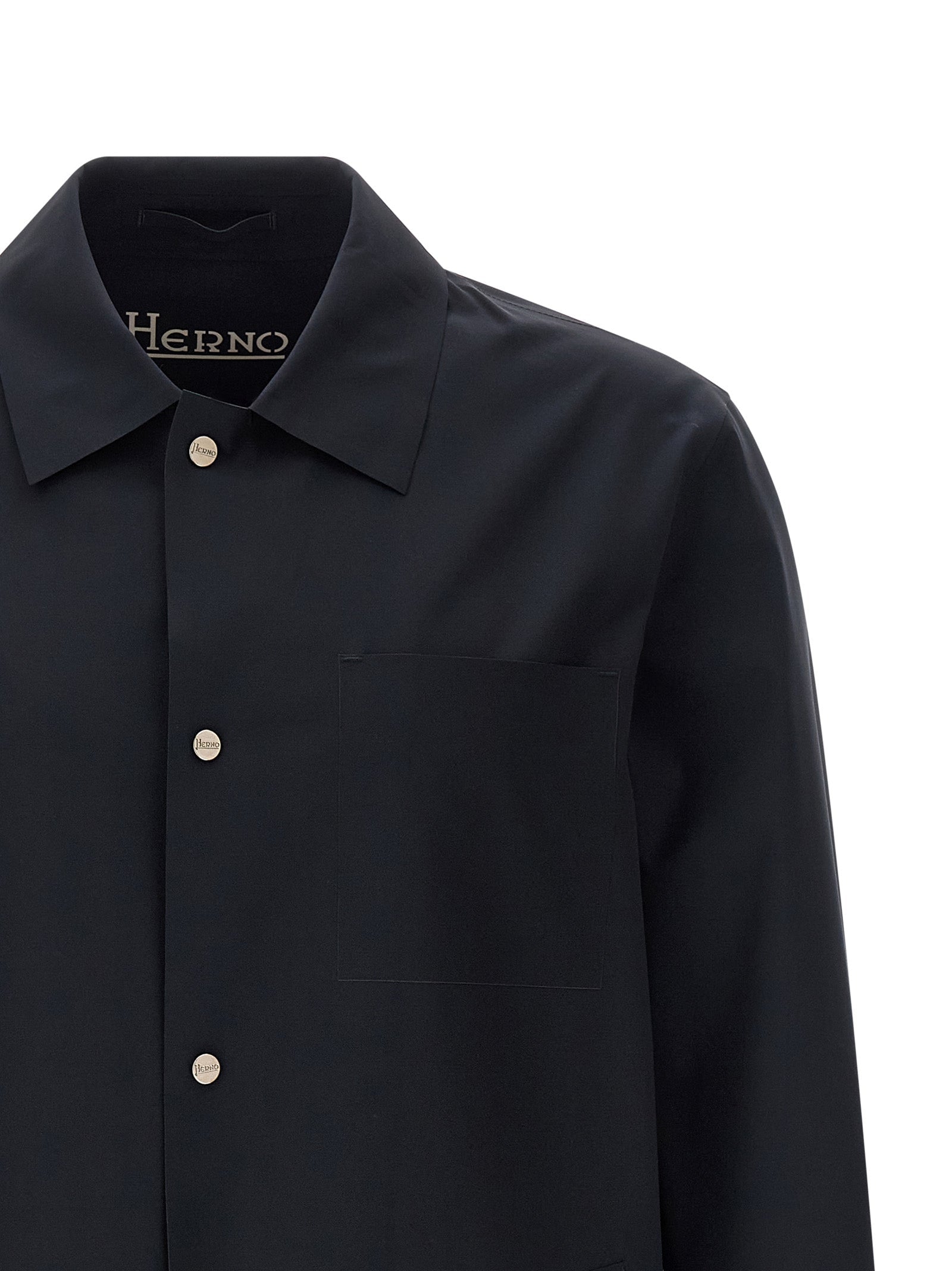 Herno Blue Polyamide Shell Jacket