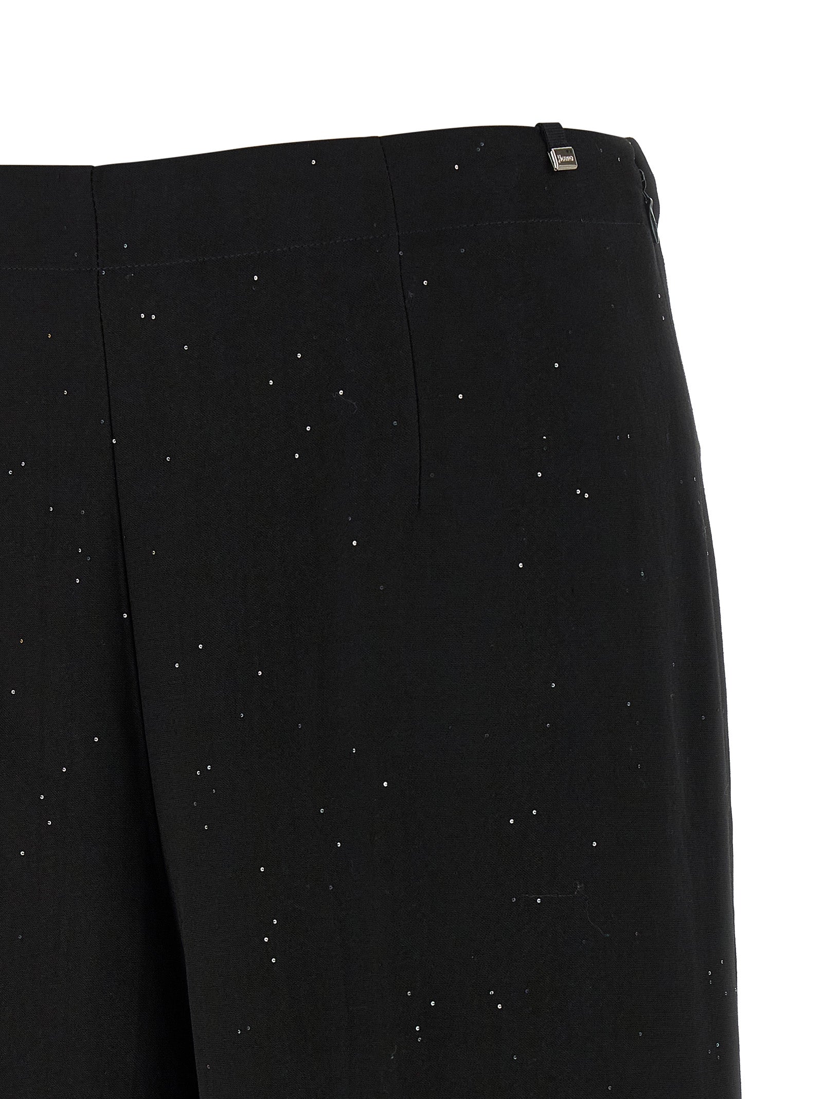 Herno Black Viscose Pants