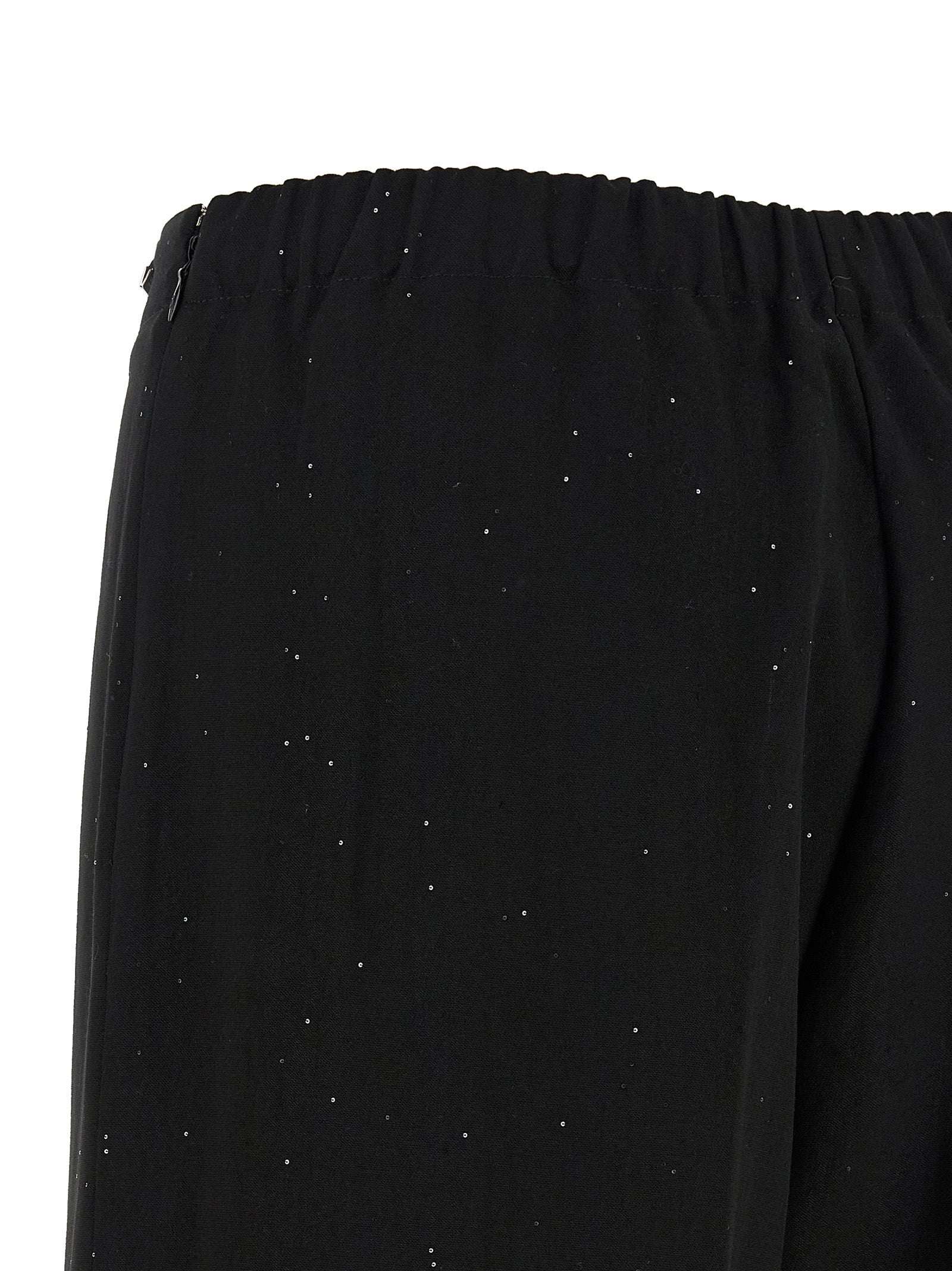 Herno Black Viscose Pants