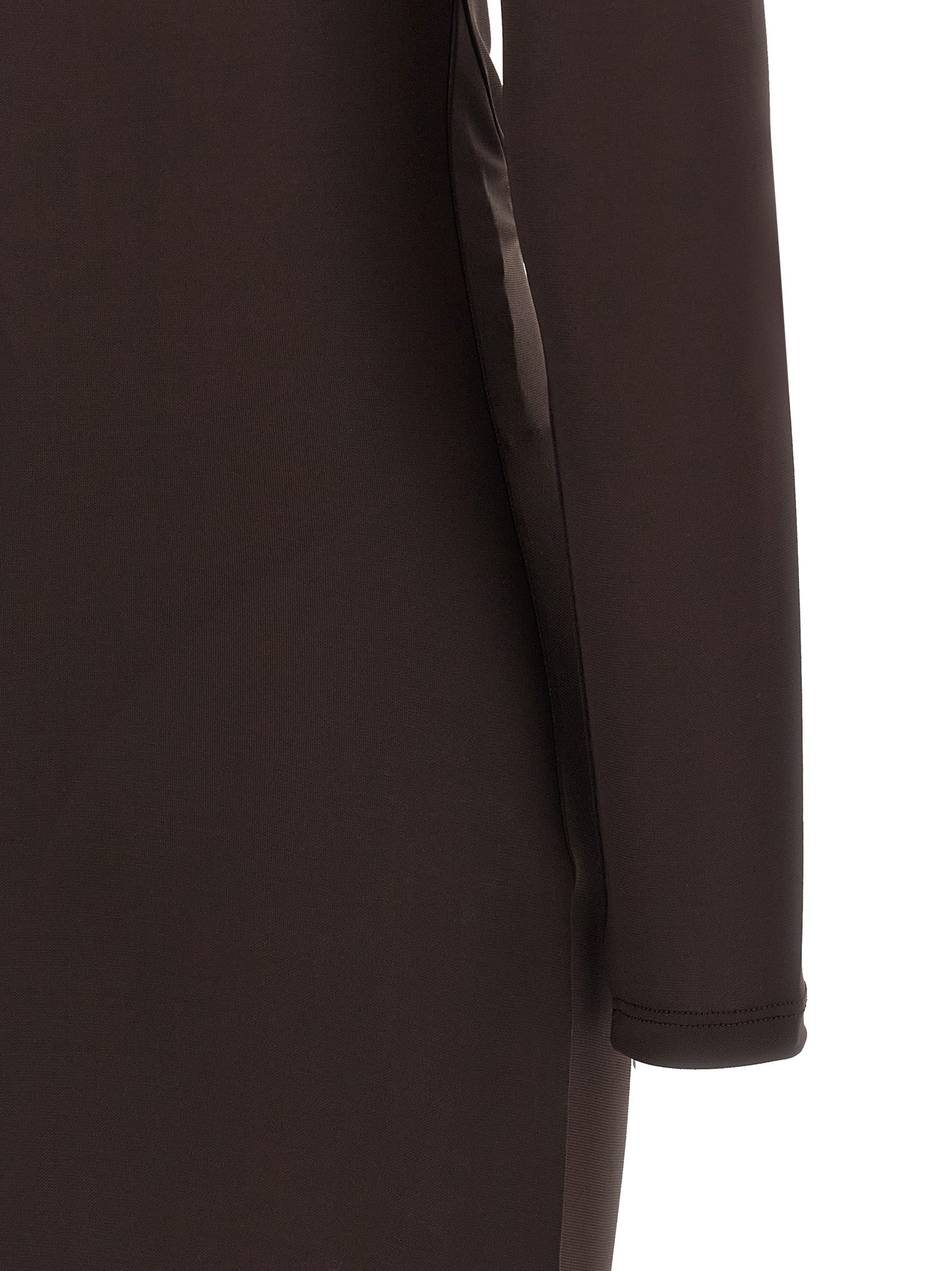 Elisabetta Franchi Brown Viscose Long Dress