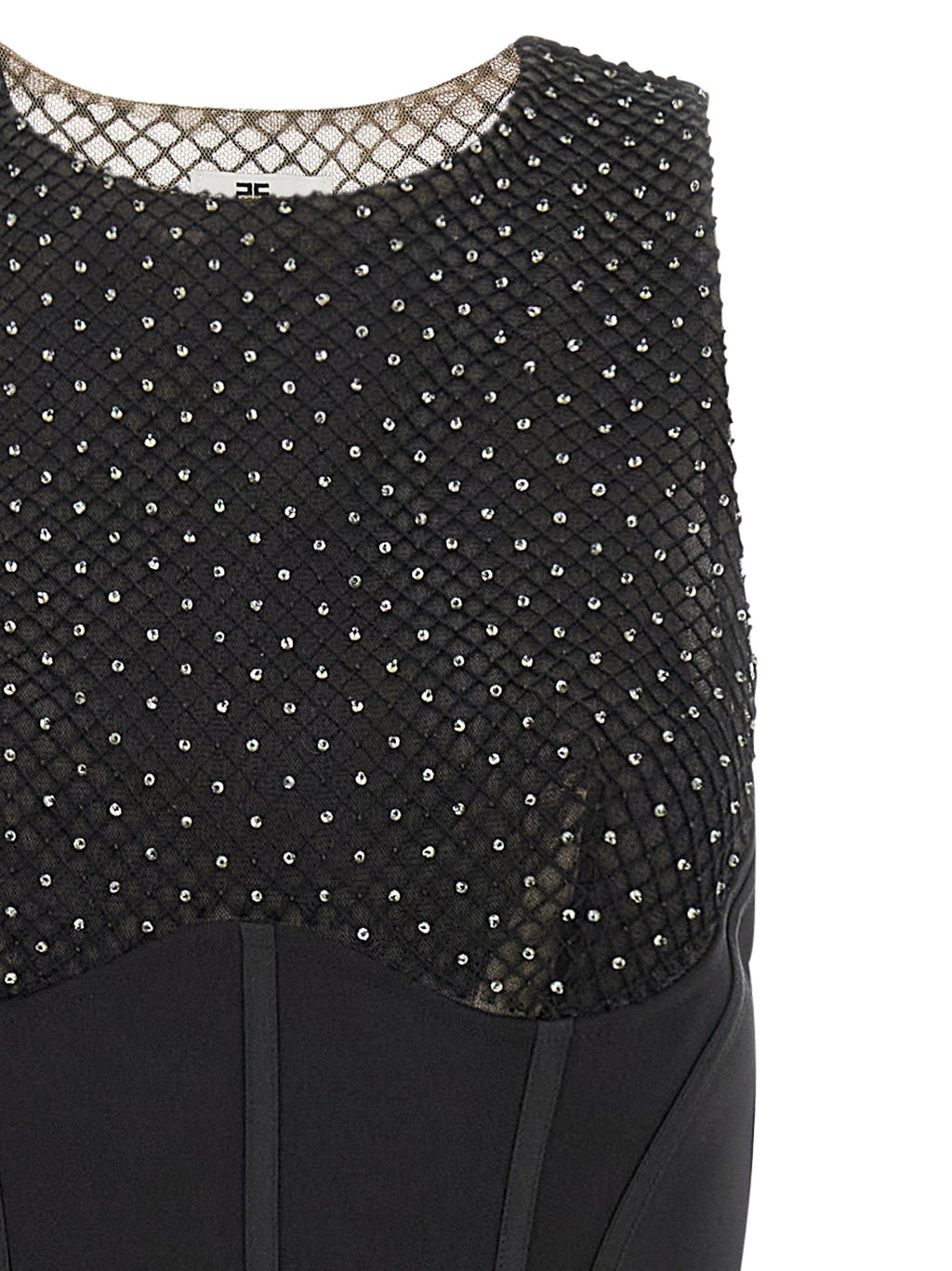Elisabetta Franchi Black Polyester Long Dress