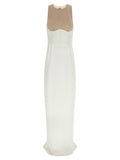 Elisabetta Franchi White Polyester Long Dress