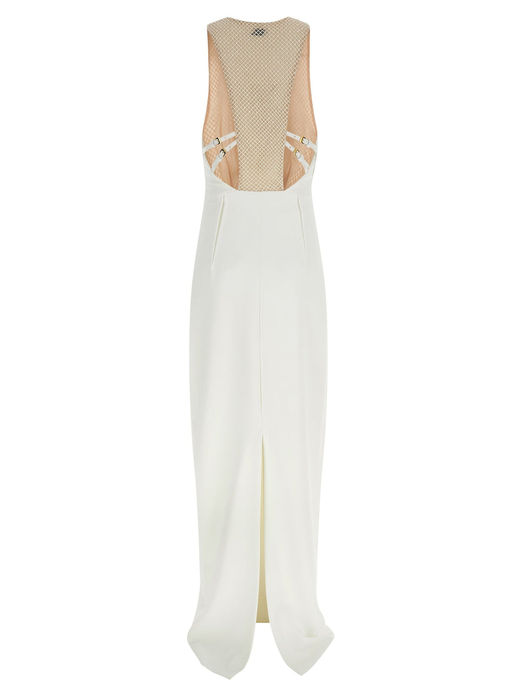 Elisabetta Franchi White Polyester Long Dress