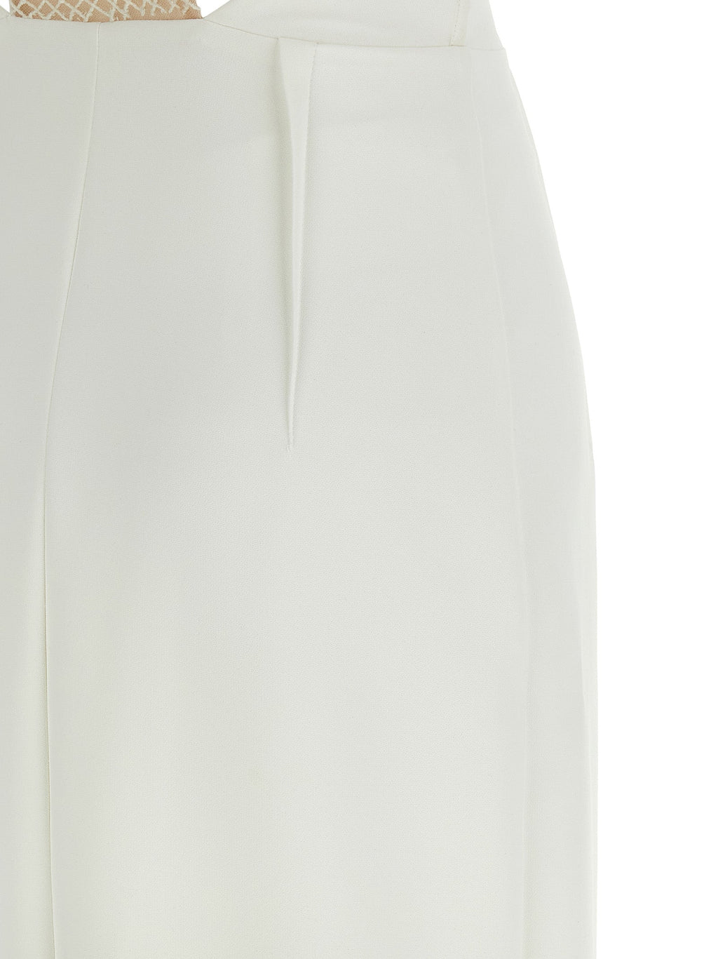 Elisabetta Franchi White Polyester Long Dress