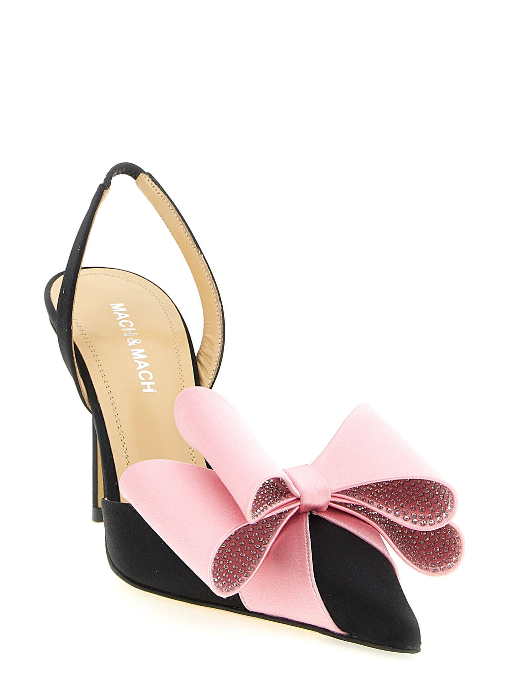 MACH & MACH Multicolor Satin High Heel Pumps