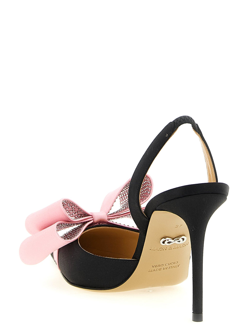 MACH & MACH Multicolor Satin High Heel Pumps