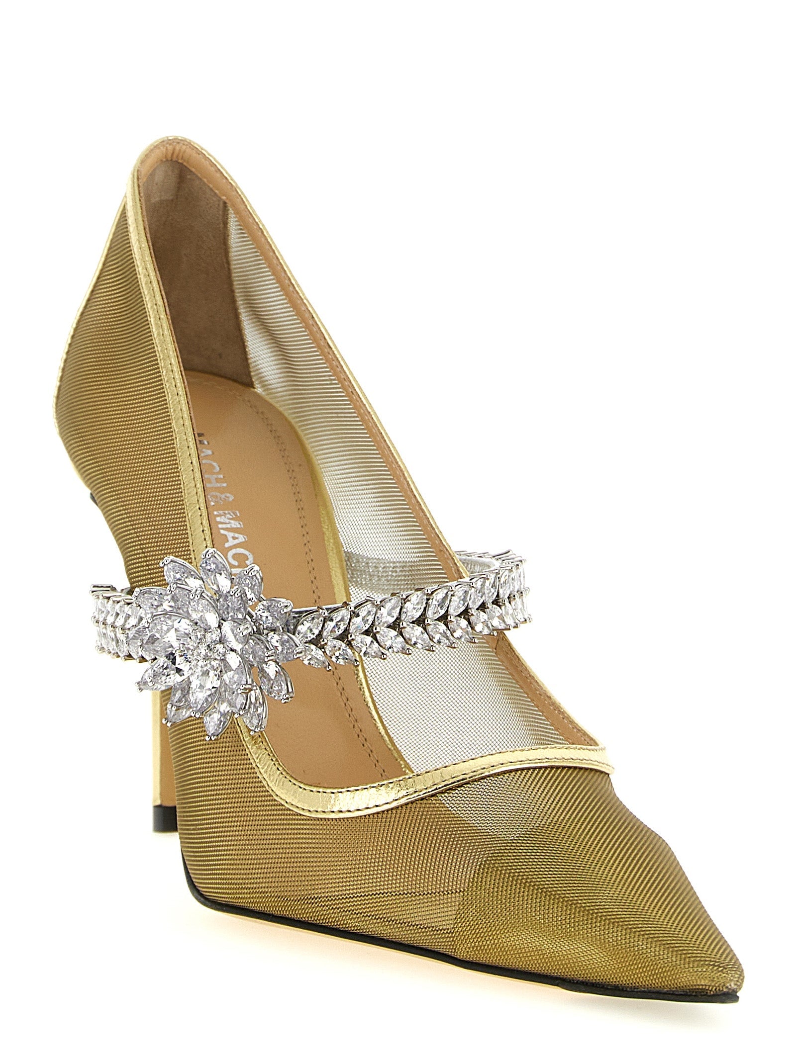 MACH & MACH Gold Polyamide High Heel Pumps