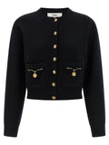 Chloé Black Wool Cardigan