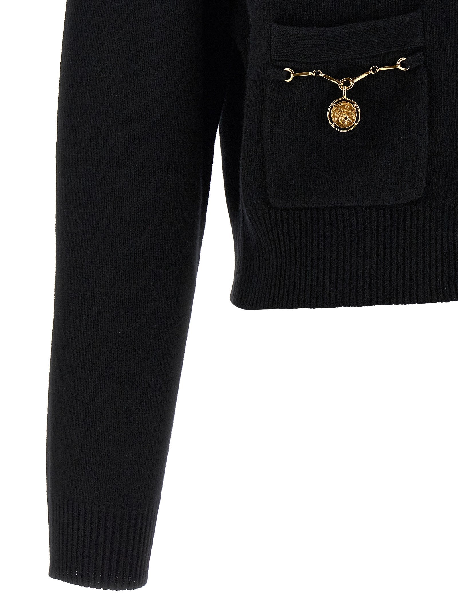 Chloé Black Wool Cardigan