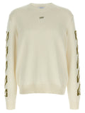 Off-White Beige Cotton Cardigan