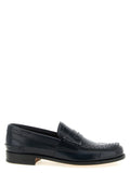 Church's Blue Calfskin Slip-On Loafers