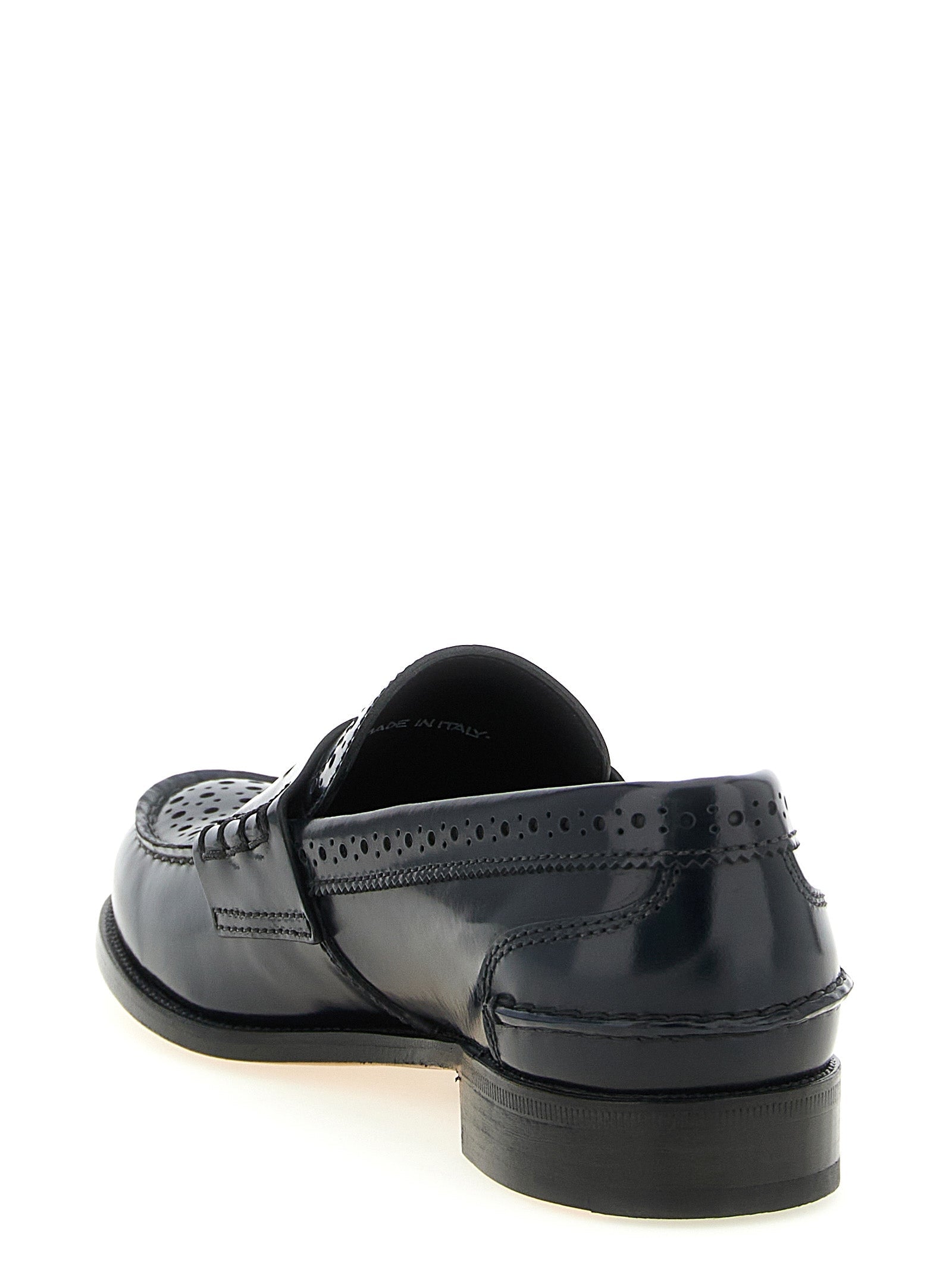Church's Blue Calfskin Slip-On Loafers