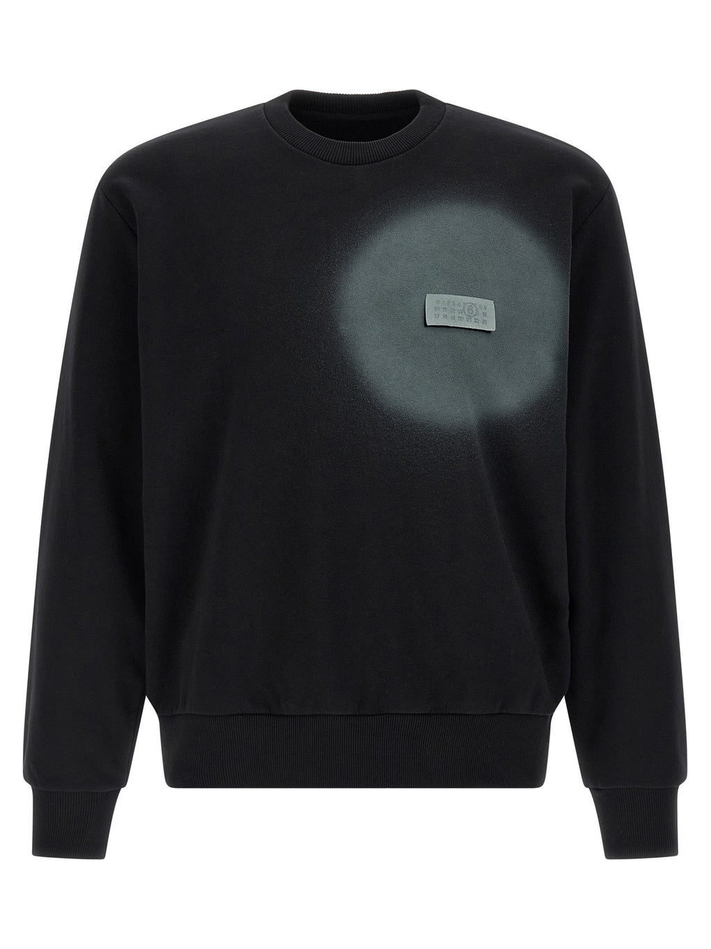 MM6 Maison Margiela Black Cotton Sweatshirt