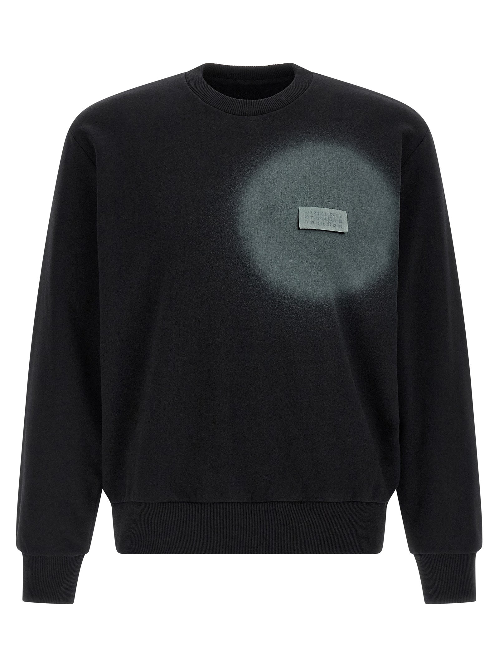 MM6 Maison Margiela Black Cotton Sweatshirt