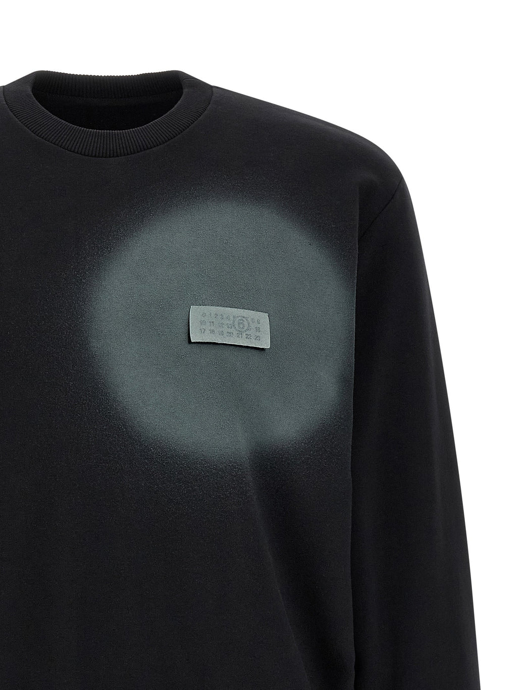 MM6 Maison Margiela Black Cotton Sweatshirt
