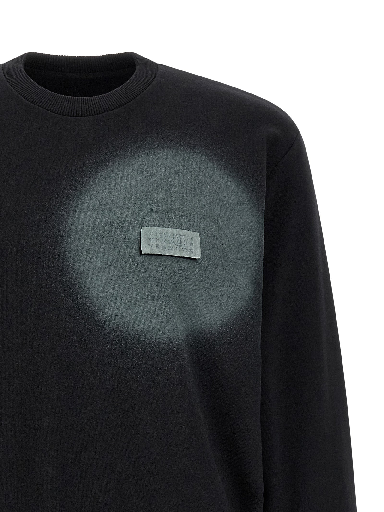 MM6 Maison Margiela Black Cotton Sweatshirt
