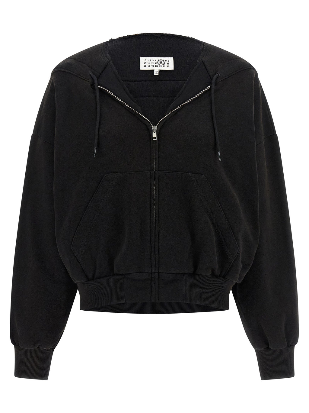 MM6 Maison Margiela Black Cotton Sweatshirt