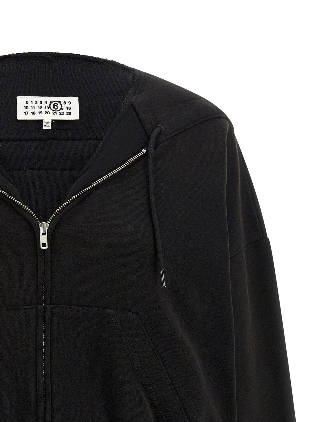MM6 Maison Margiela Black Cotton Sweatshirt