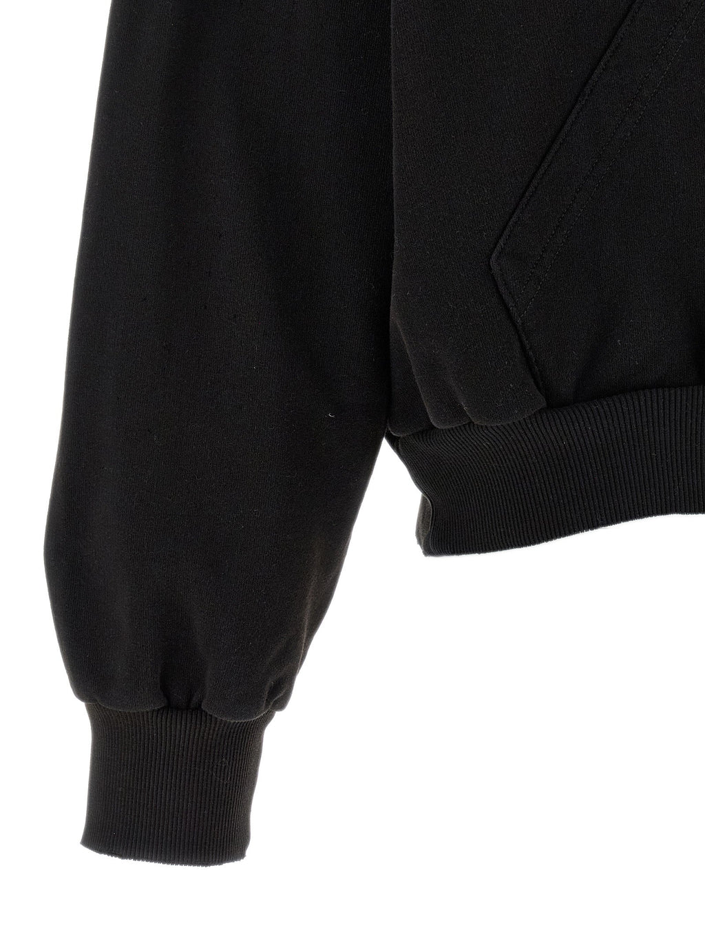 MM6 Maison Margiela Black Cotton Sweatshirt