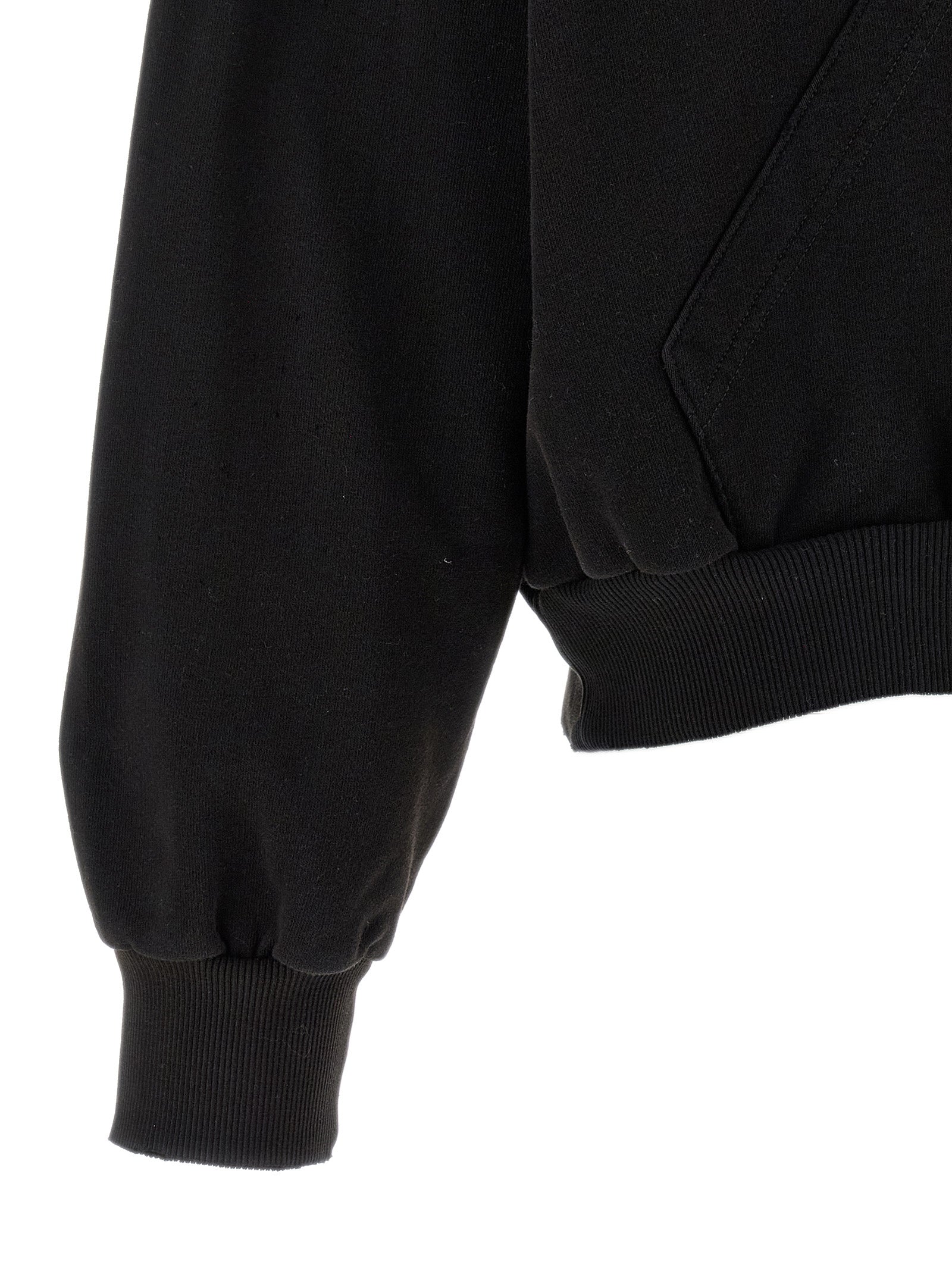 MM6 Maison Margiela Black Cotton Sweatshirt