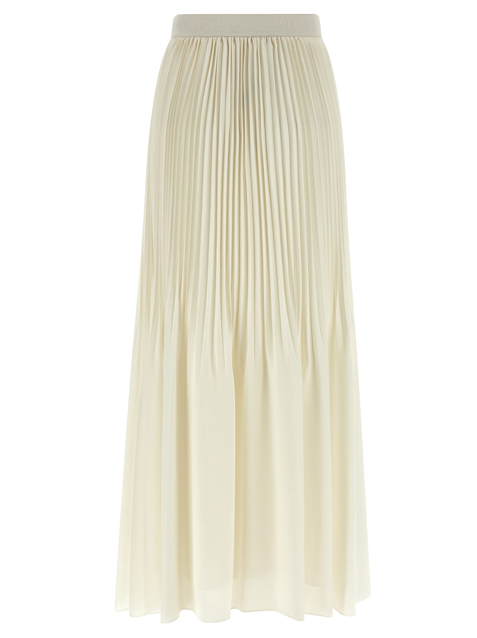 Twinset White Polyester Mini Skirt