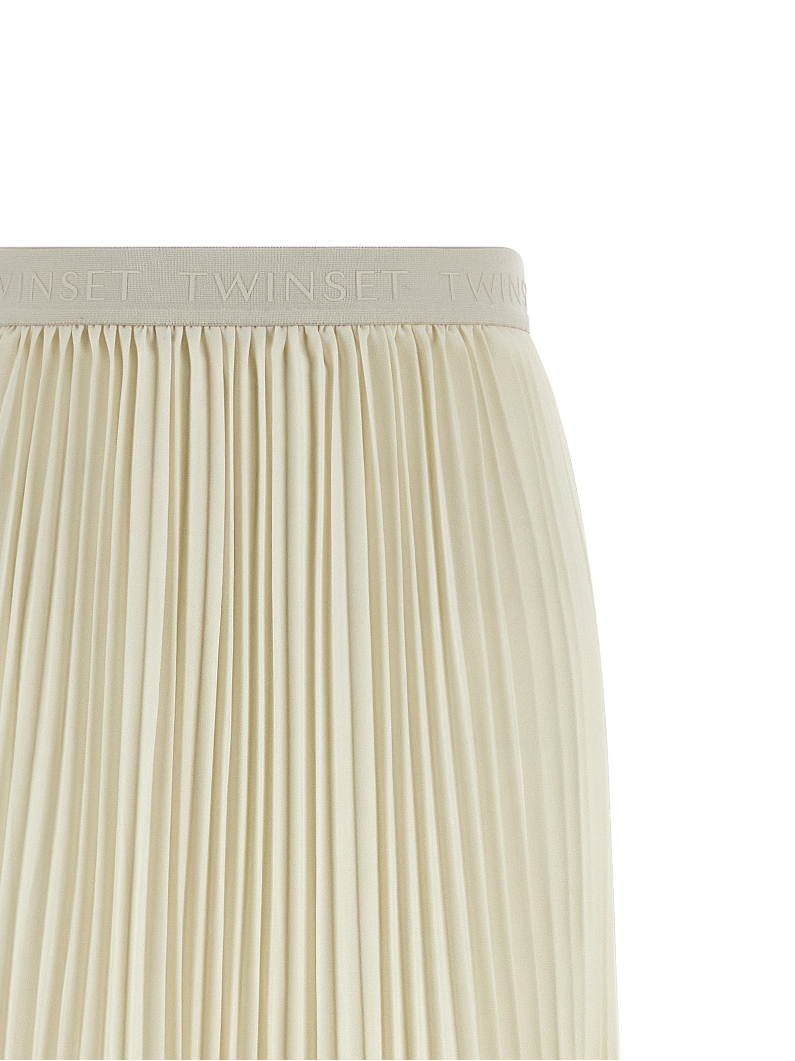 Twinset White Polyester Mini Skirt