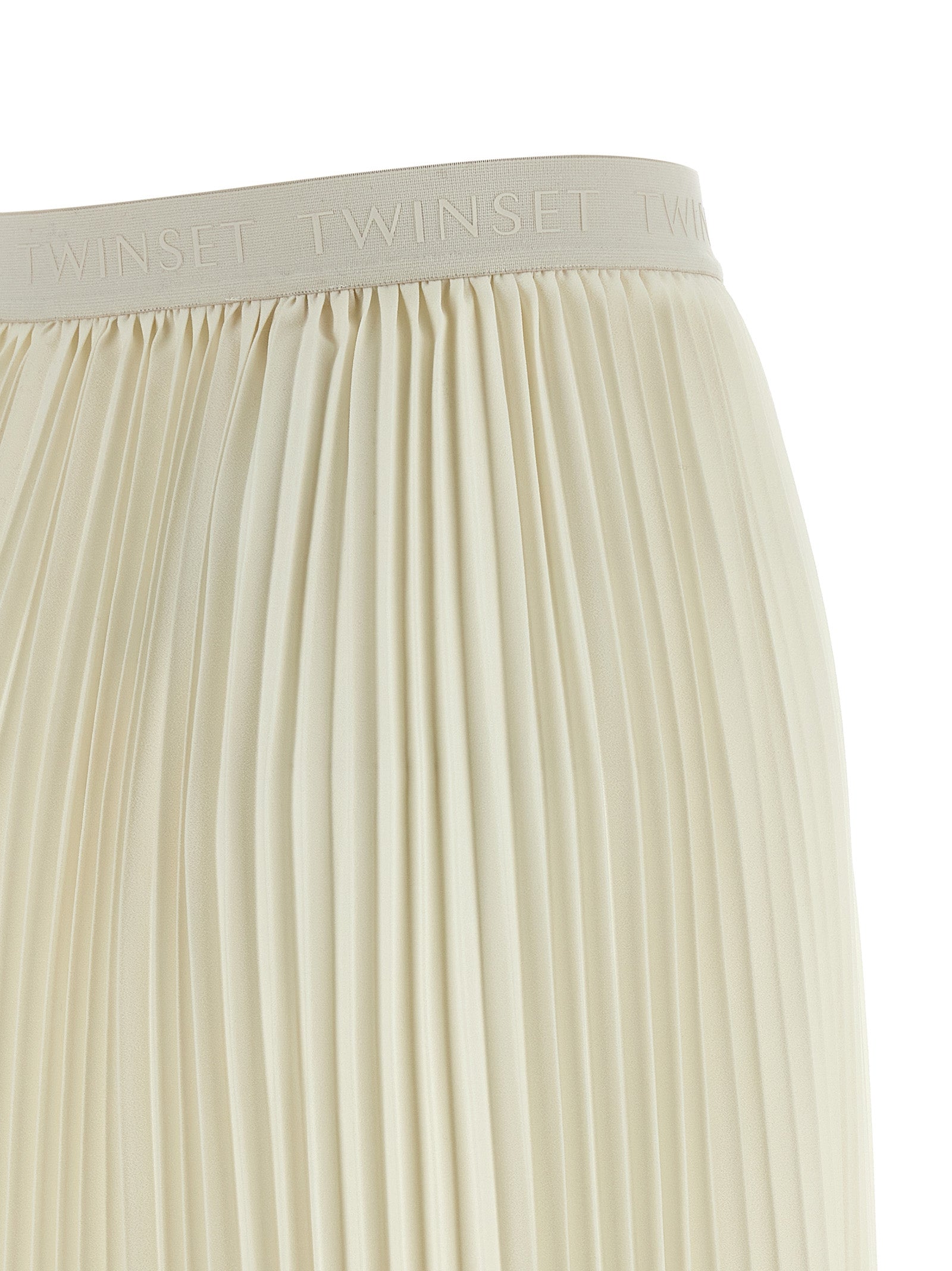 Twinset White Polyester Mini Skirt