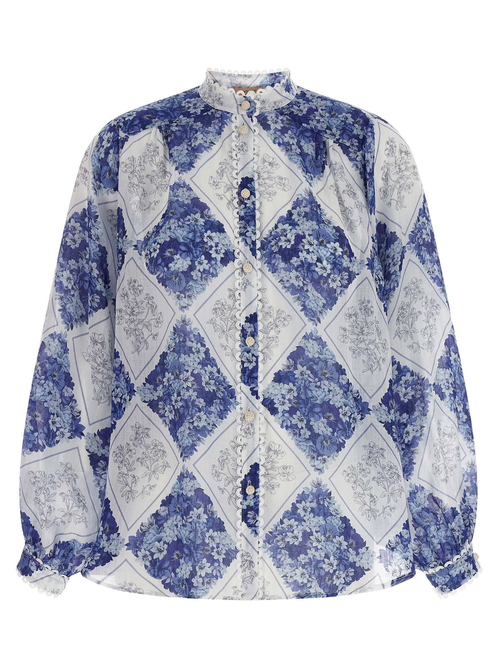 Twinset Blue Stingray Leather / Ray Skin Blouse