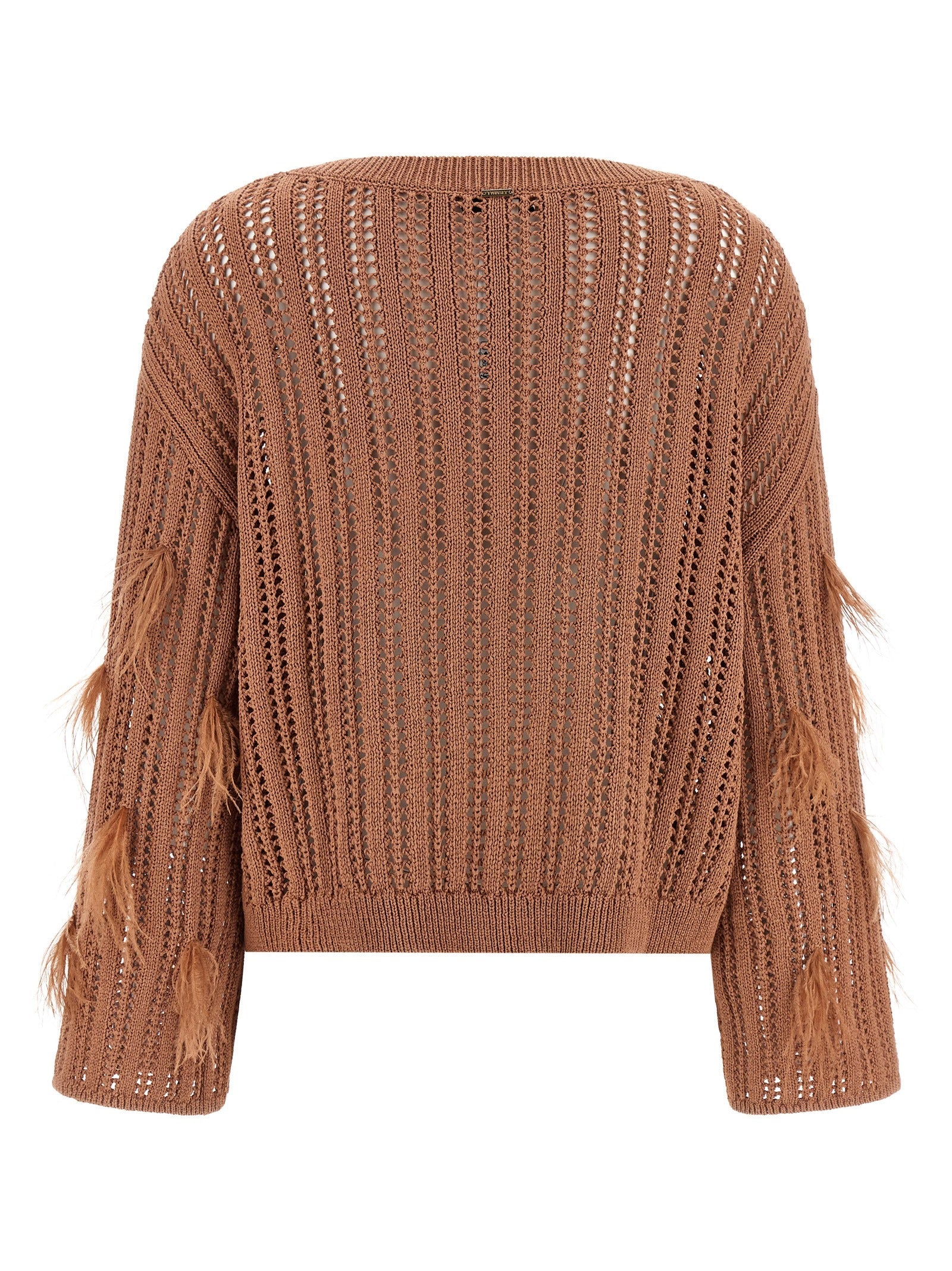 Twinset Brown Cotton Cardigan