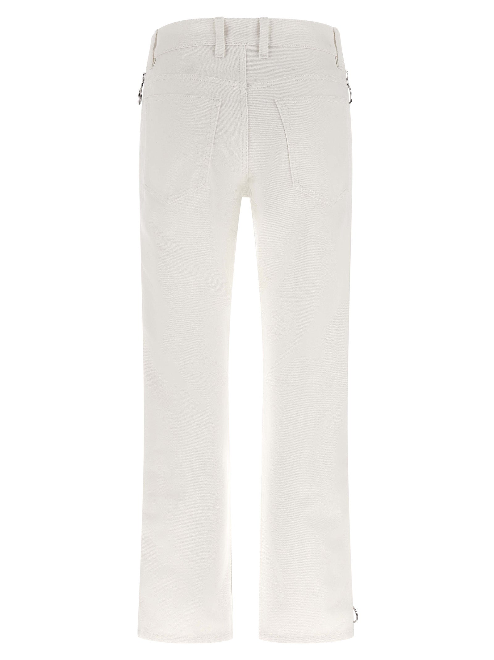 Paco Rabanne White Cotton Jeans Denim