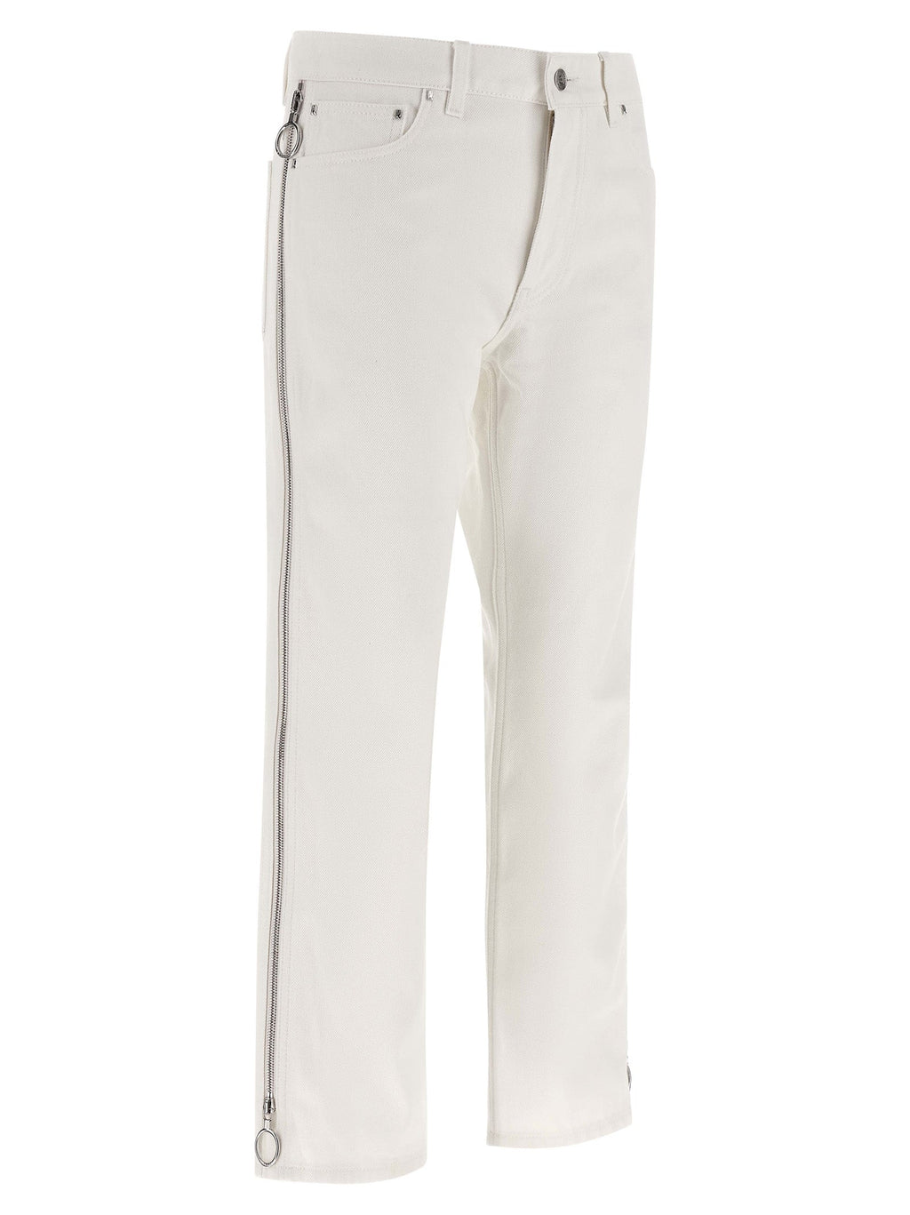 Paco Rabanne White Cotton Jeans Denim