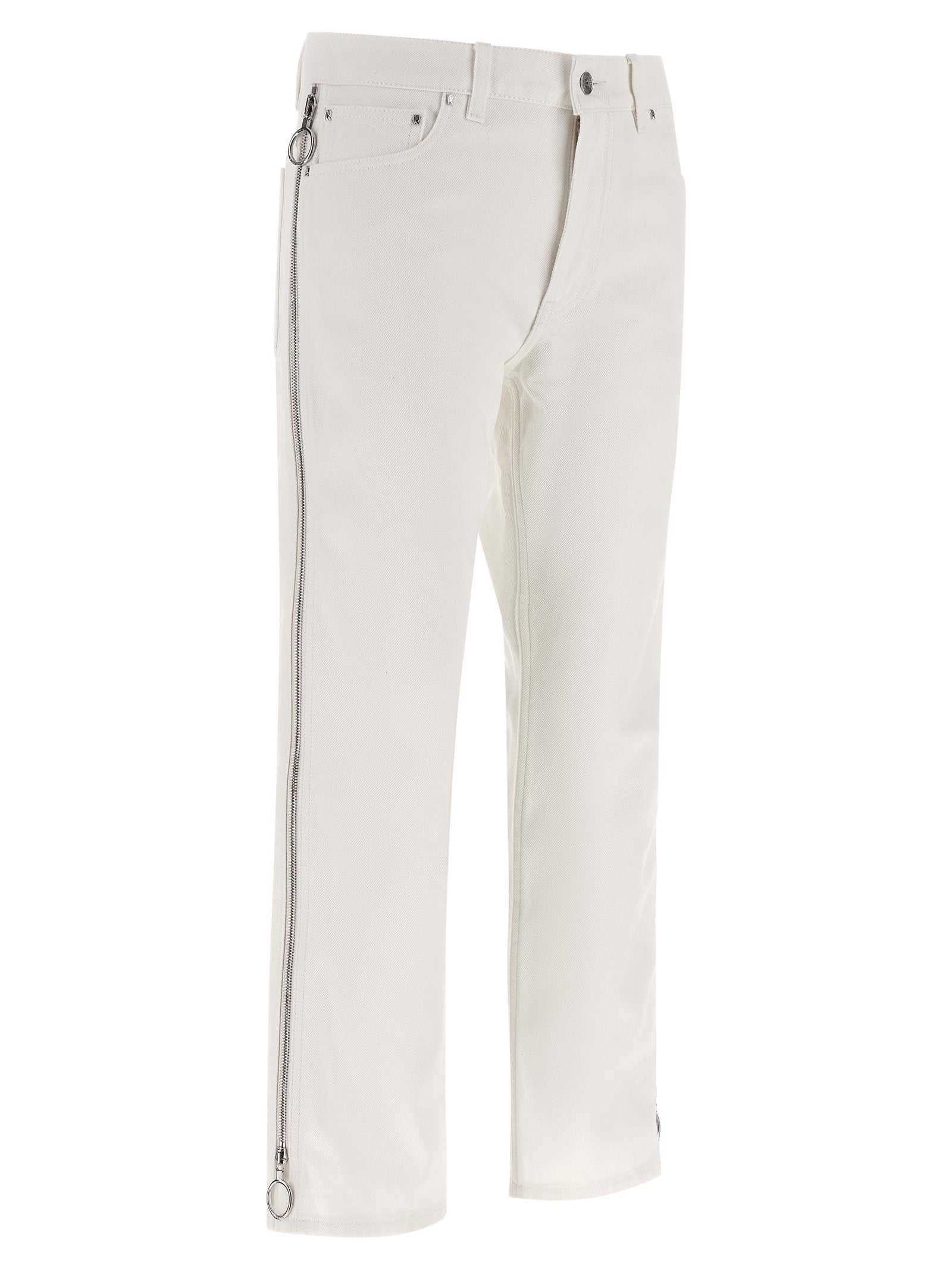 Paco Rabanne White Cotton Jeans Denim