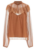 Twinset Brown Polyester Blouse