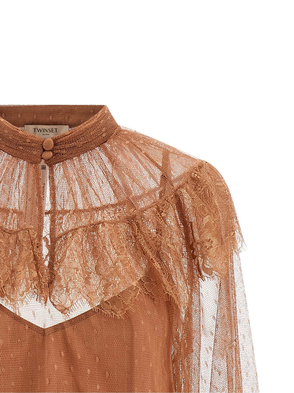 Twinset Brown Polyester Blouse
