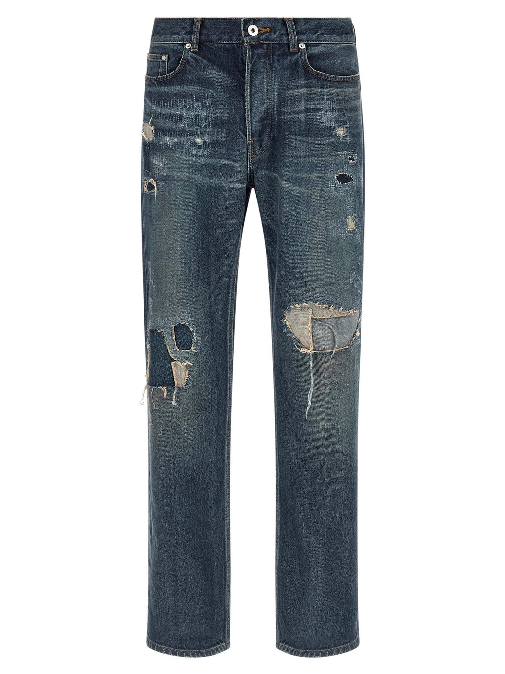 J.W.Anderson Blue Cotton Straight-Leg Jeans
