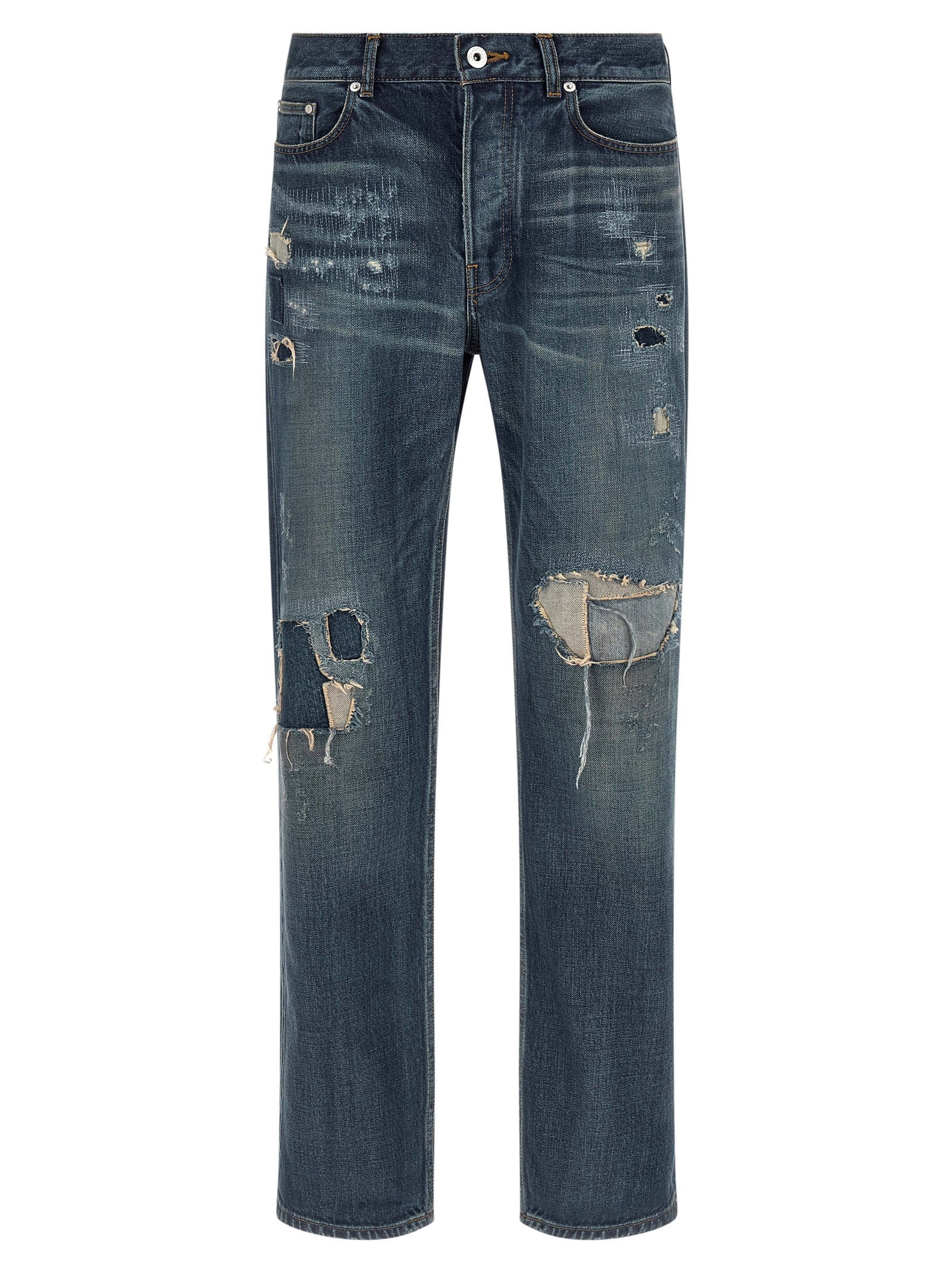 J.W.Anderson Blue Cotton Straight-Leg Jeans