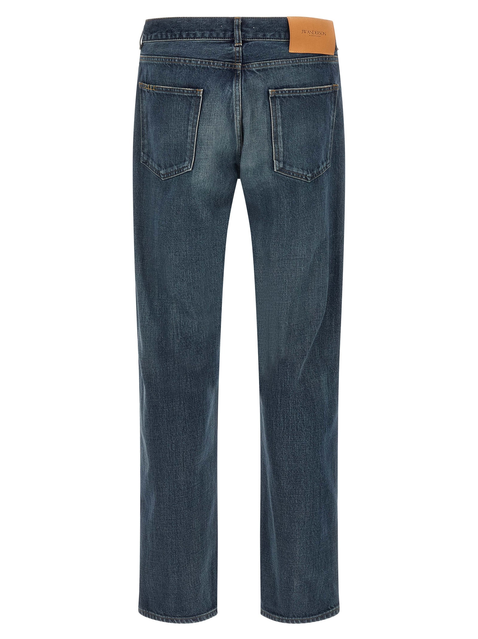 J.W.Anderson Blue Cotton Straight-Leg Jeans