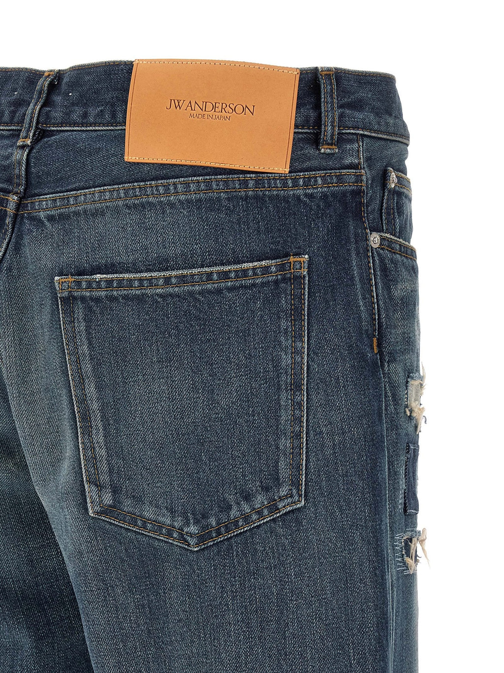 J.W.Anderson Blue Cotton Straight-Leg Jeans