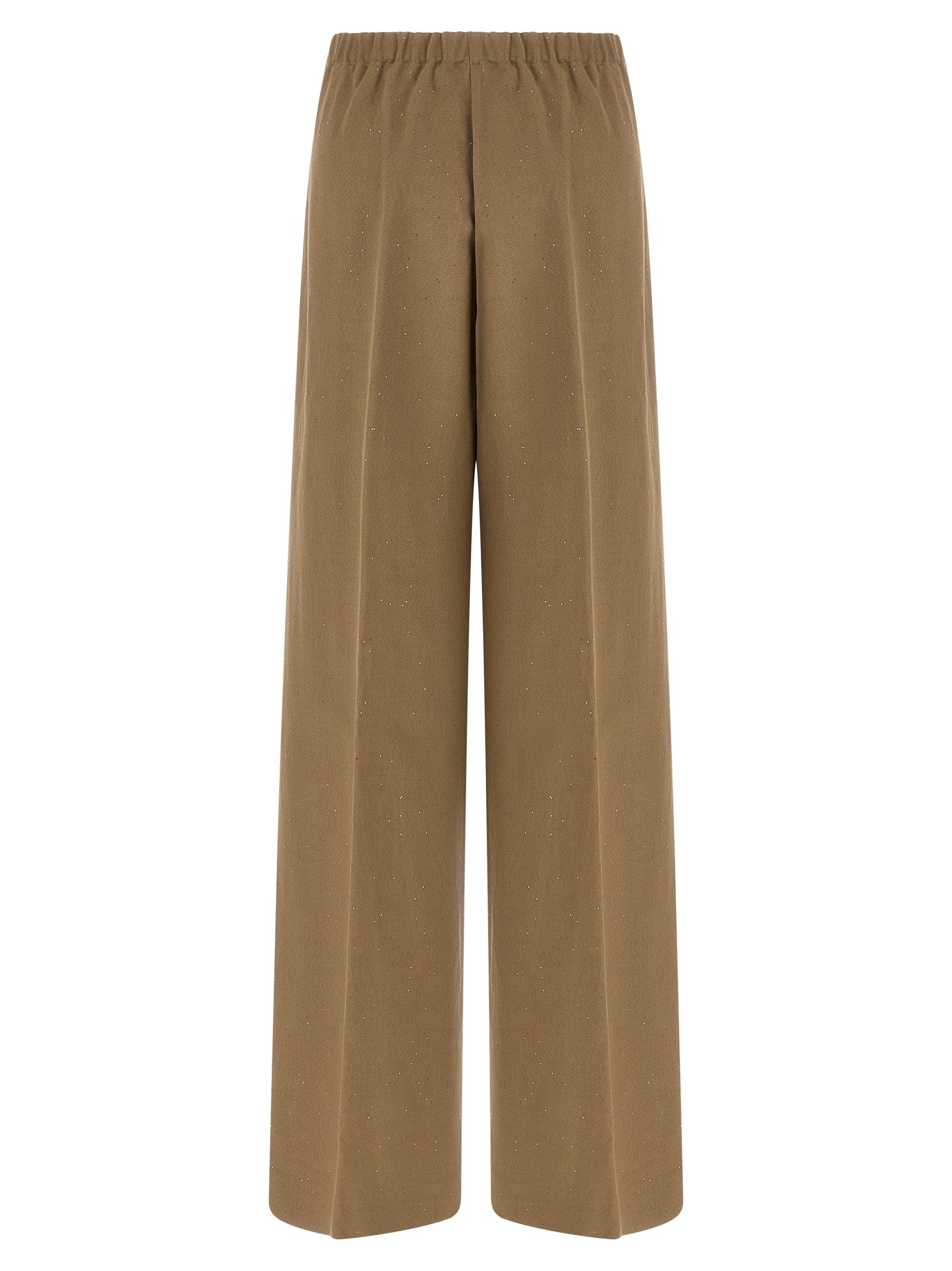 Herno Brown Viscose Casual Pants