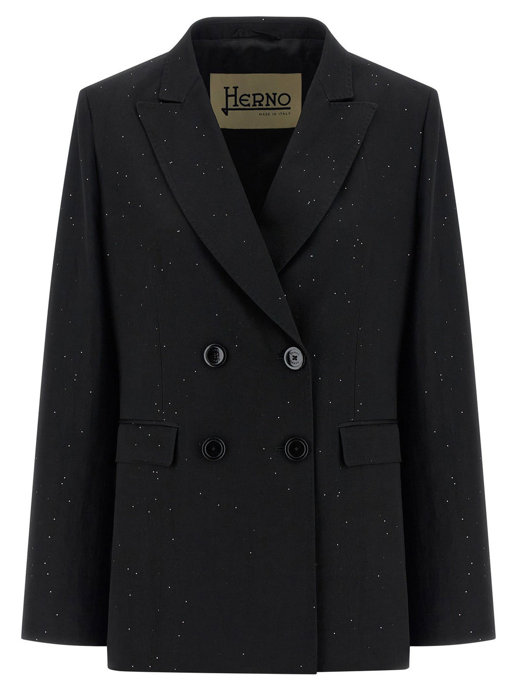Herno Black Viscose Blazer