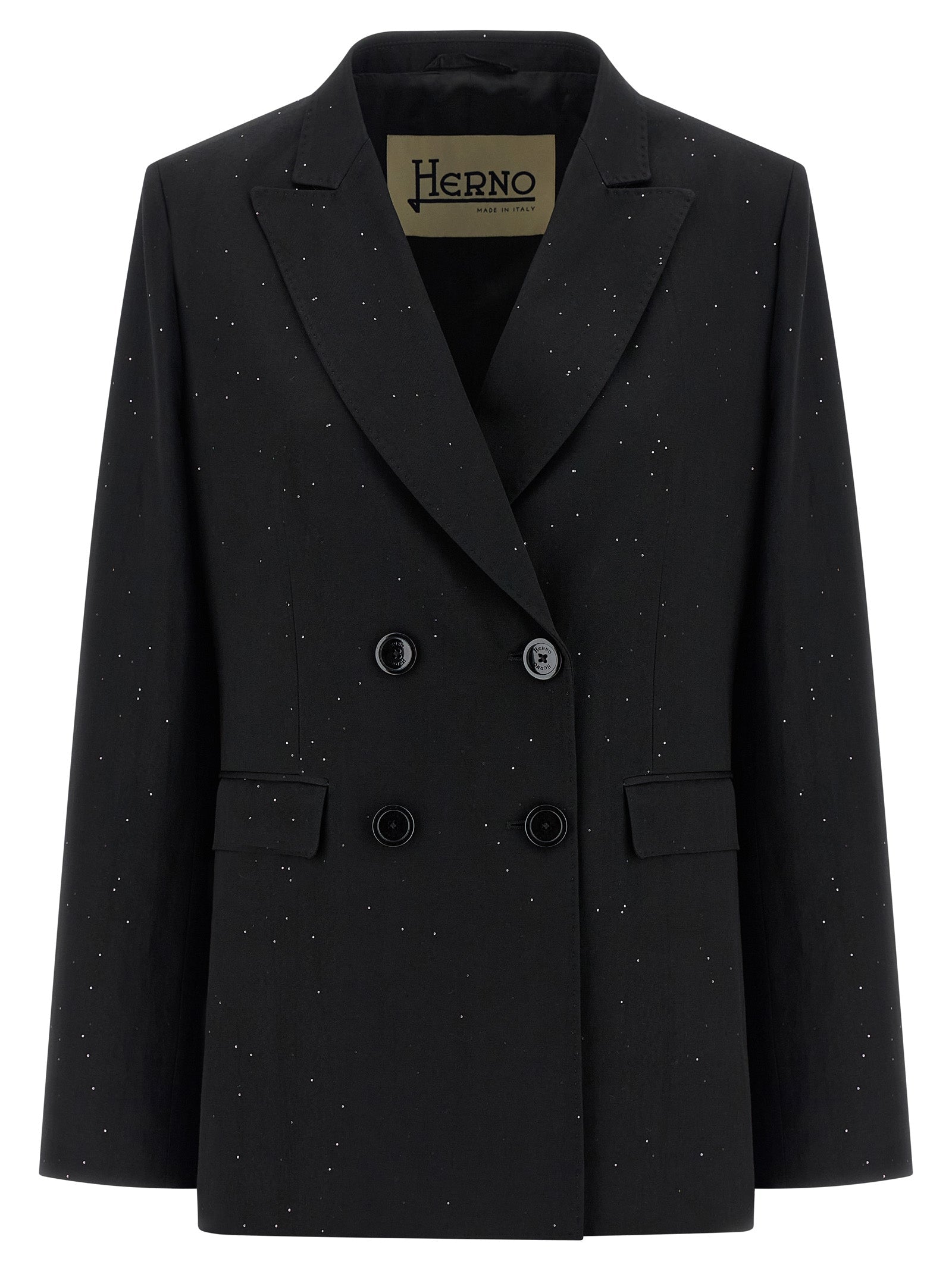 Herno Black Viscose Blazer