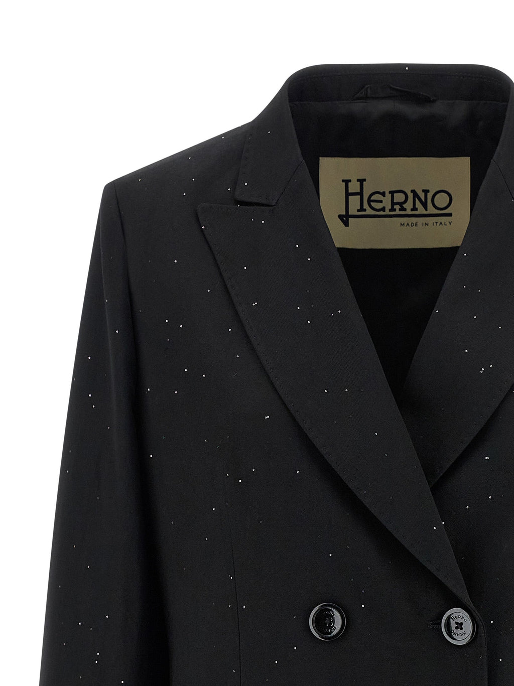 Herno Black Viscose Blazer
