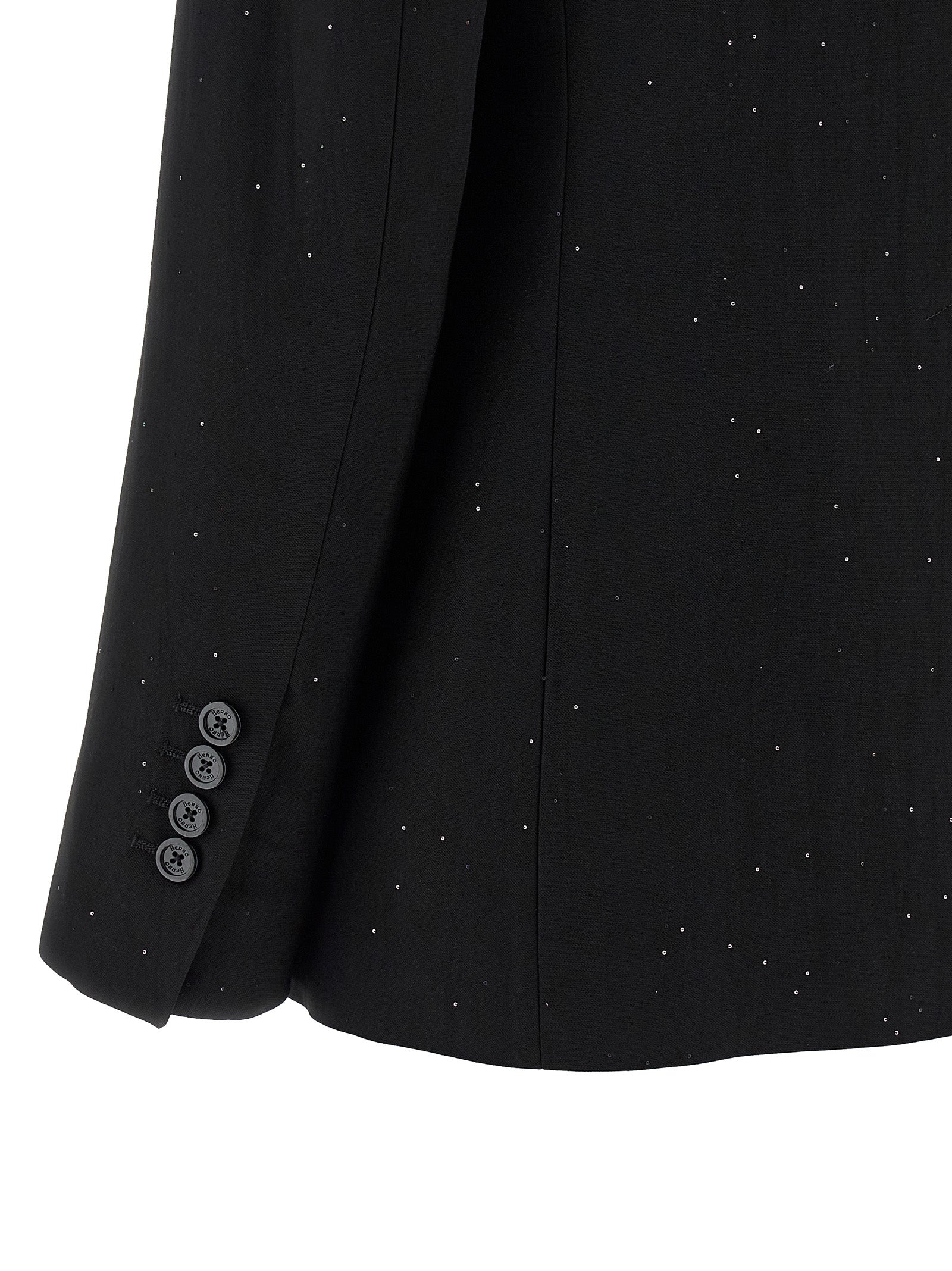 Herno Black Viscose Blazer