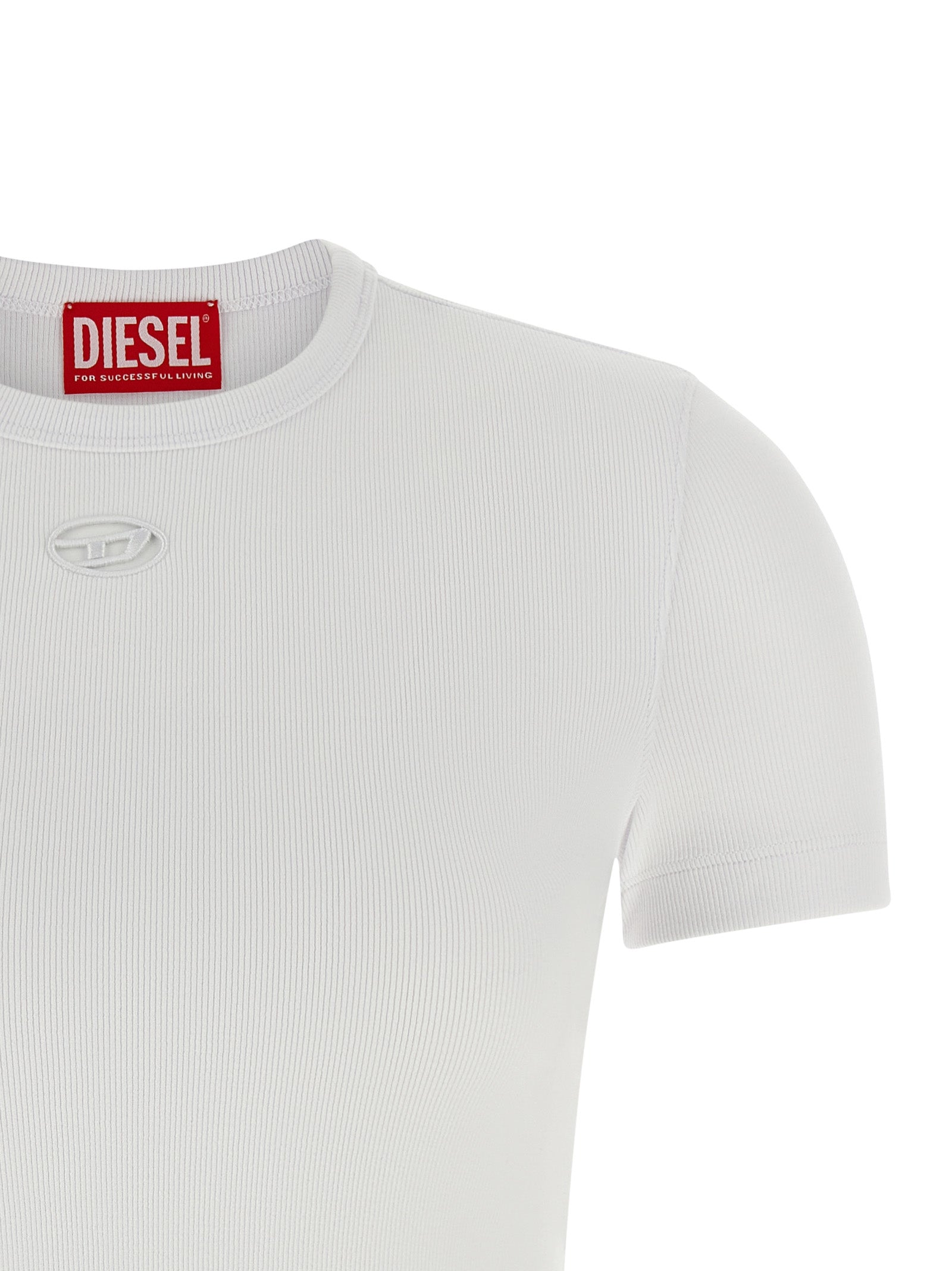 Diesel White Cotton T-Shirt