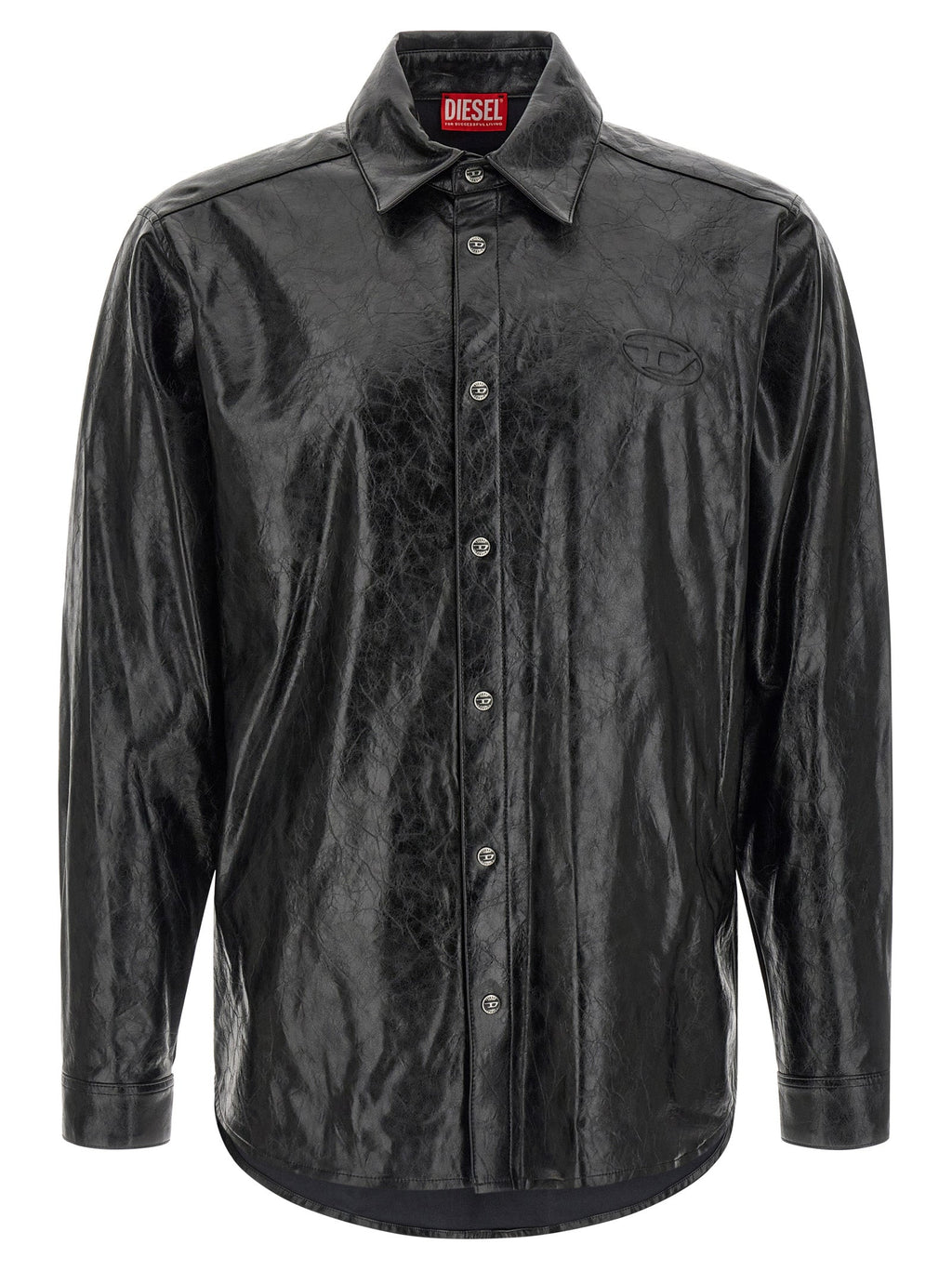Diesel Black Viscose Blouse