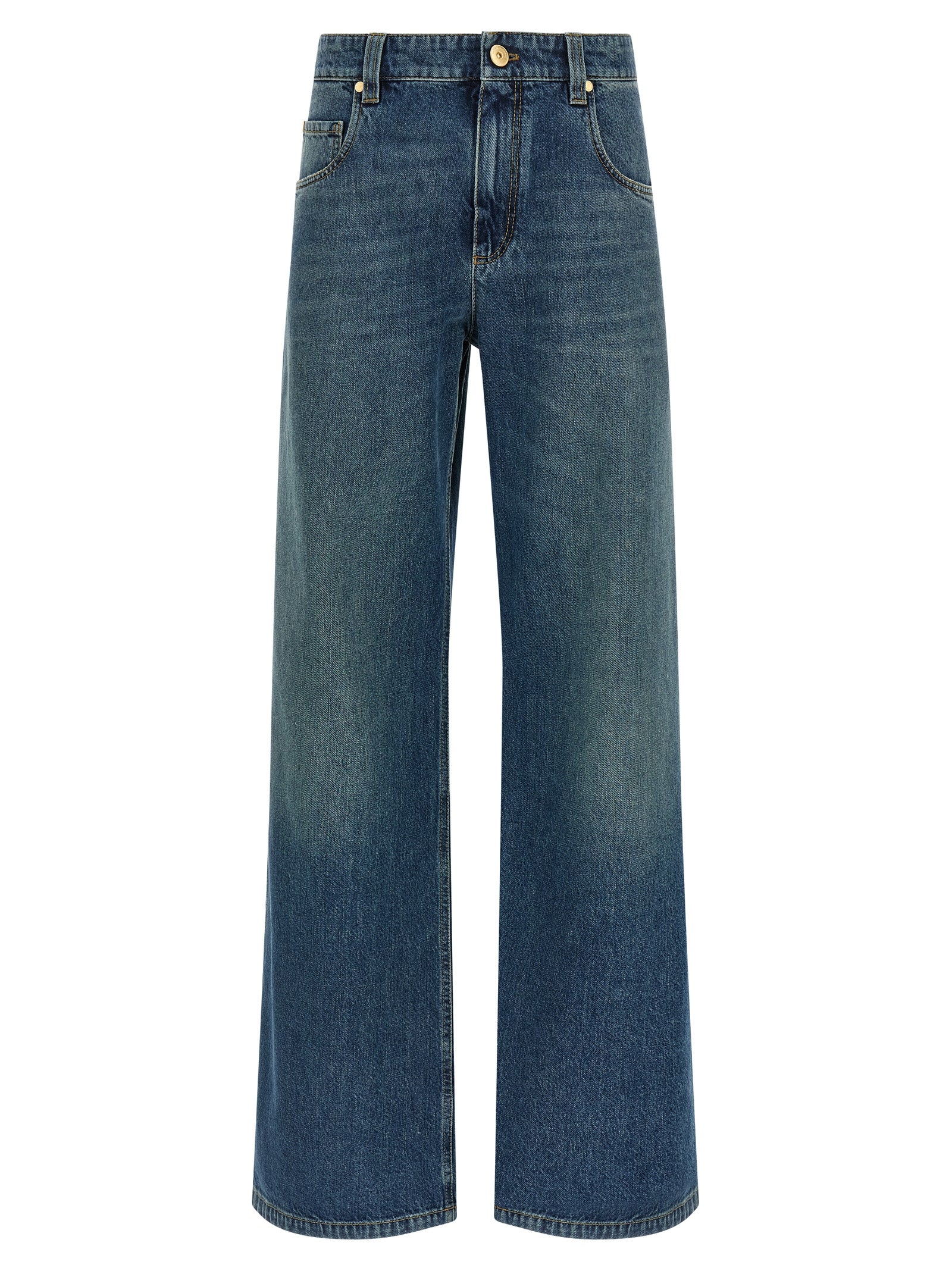 Brunello Cucinelli Blue Cotton Jeans Denim