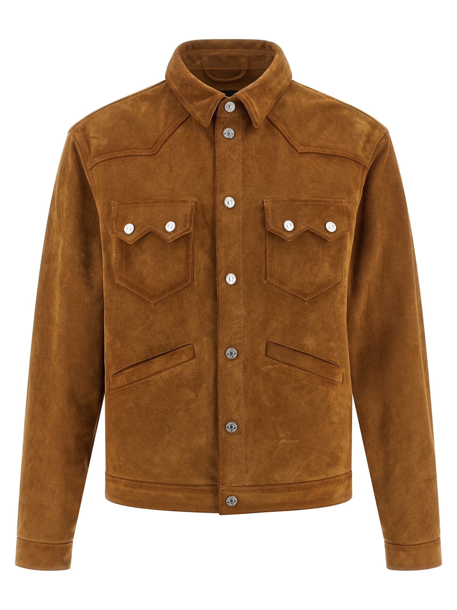 Dsquared² Beige Polyvinyl Leather Jacket