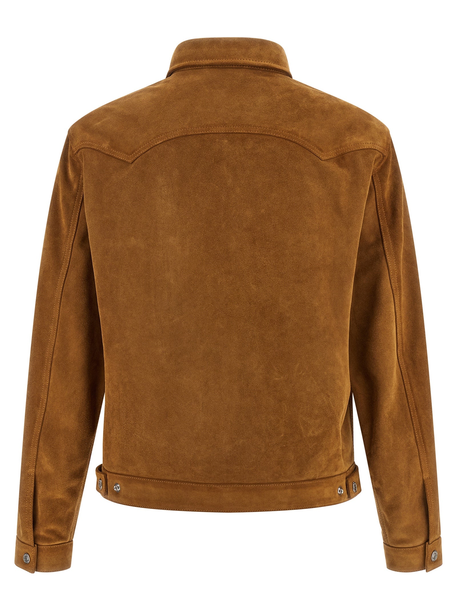 Dsquared² Beige Polyvinyl Leather Jacket