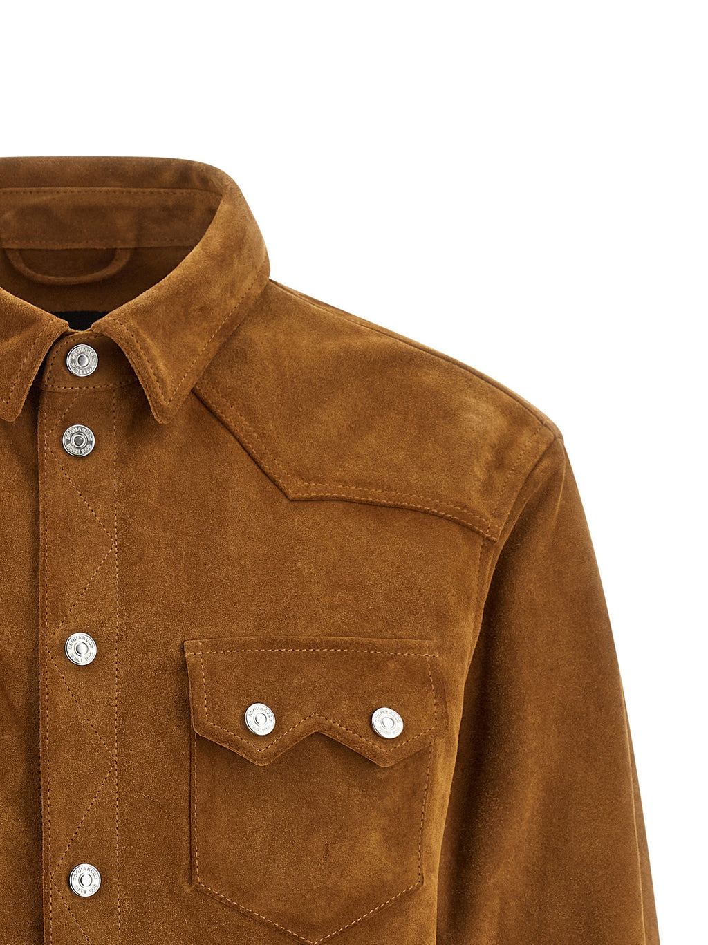Dsquared² Beige Polyvinyl Leather Jacket
