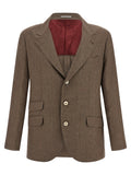 Brunello Cucinelli Brown Linen Blazer